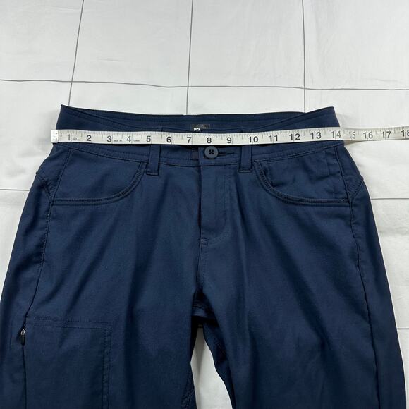 Prana Pants Womens 2 Regular Navy Blue Halle Straight Water Repellent Nylon Trek - Picture 7 of 12
